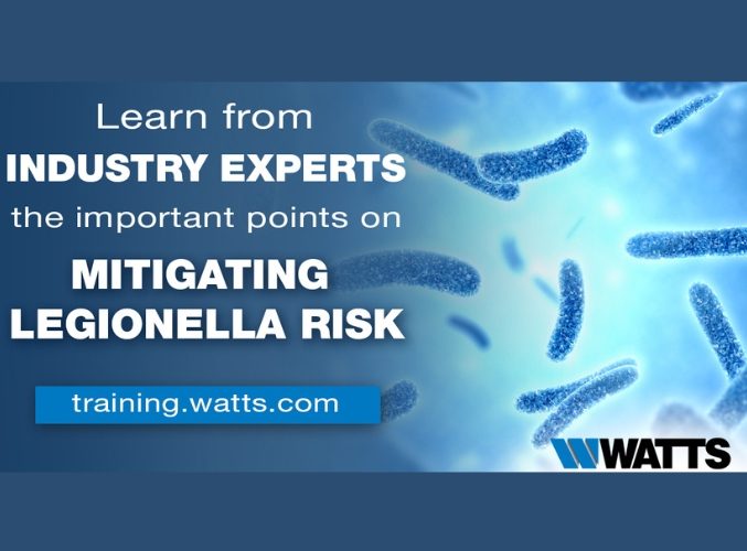 Watts Offers Online Training on Mitigating Legionella Risk phcppros